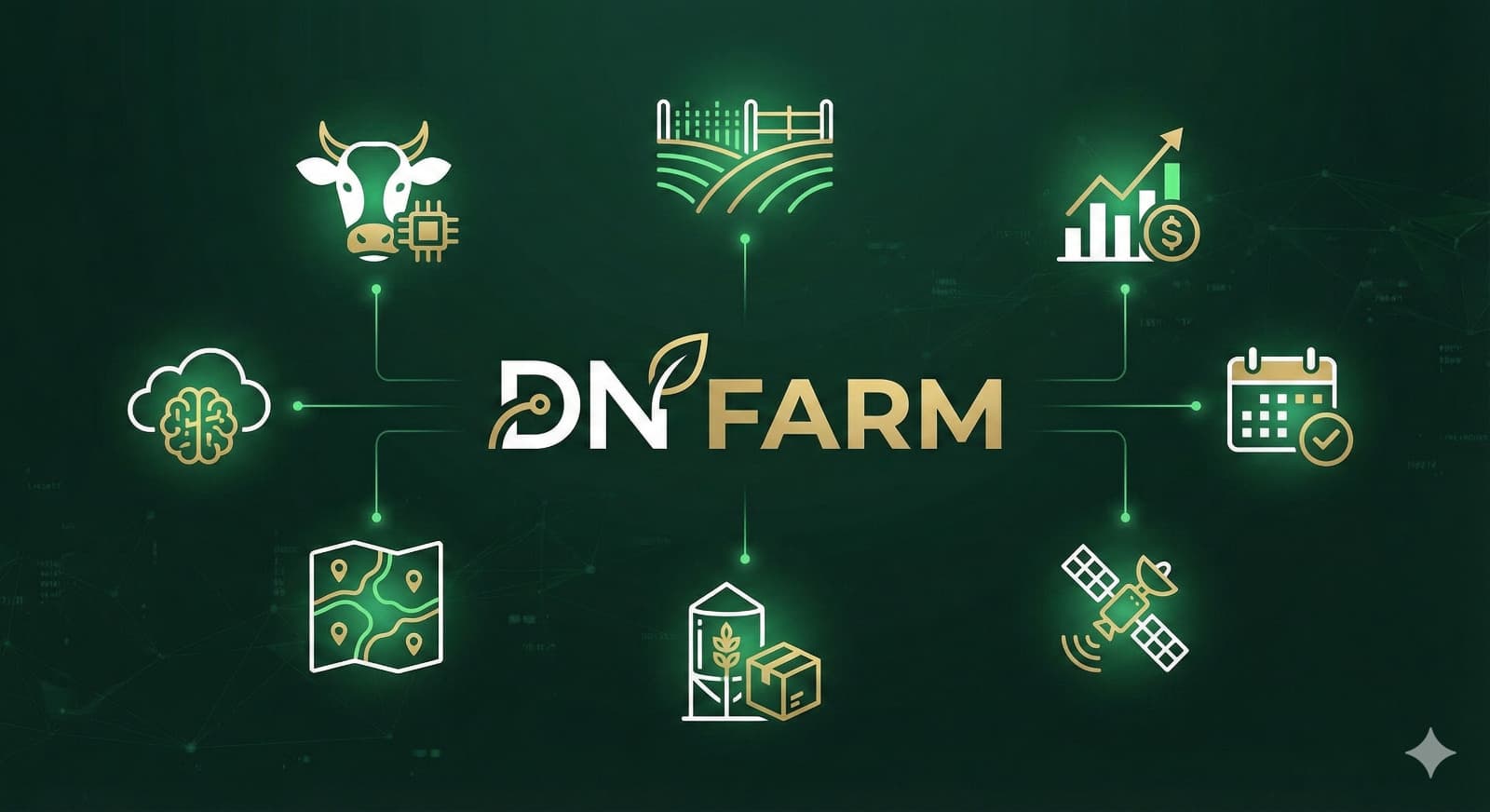 Ecossistema DN FARM - Todas as funcionalidades conectadas