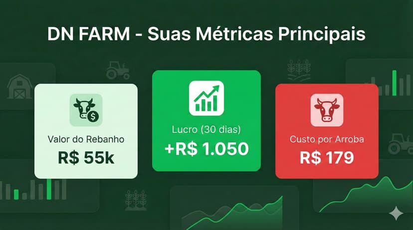 Metricas principais do DN FARM